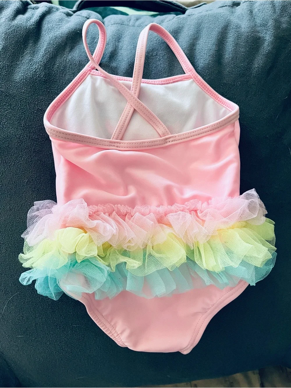 Infant Pink Unicorn Tutu One-Piece Swimsuit